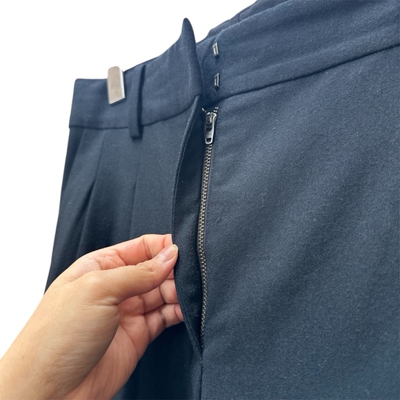 COS Wool Pleated Wide Leg Pants Sz- 6 Old Money DarkAcademia CorporateGirl Hygge - Picture 11 of 16